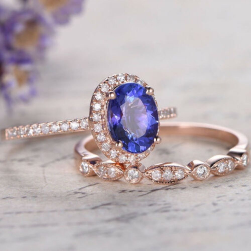 Rose Gold Filled Amethyst Ring - Picture 3 of 5